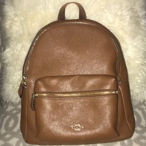 Coach leather Charlie tan backpack